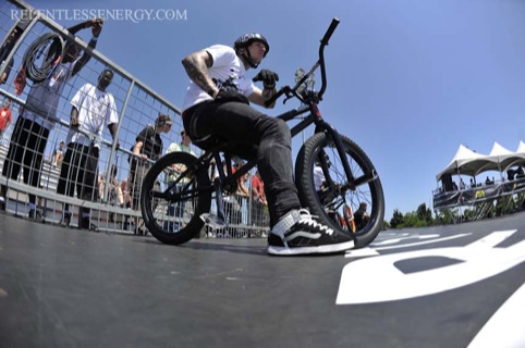 BMX videographer Matty Lambert captures BMX rider Mark Webb on film