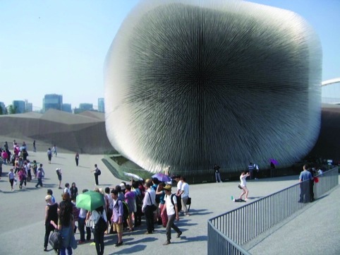 The Seed Cathedral, designed by Thomas Heatherwick