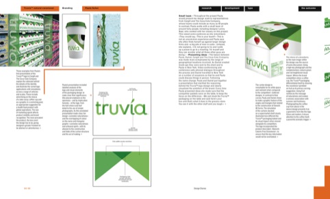 Paula Scher's packaging for Truvia natural sweetner