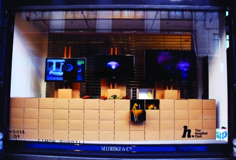 Simon Burrill window for Selfridges