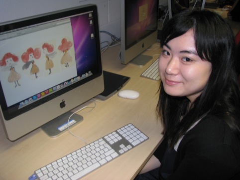 Yao Xiang, Kingston University BA Animation Student - with Queen Soraya