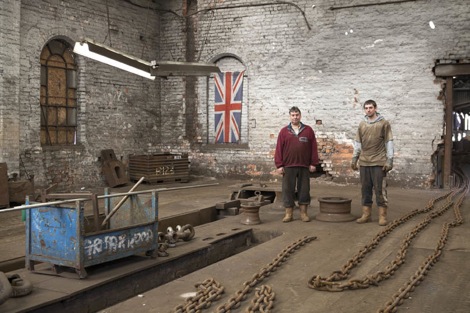 Chain Makers at Griffin Woodhouse Ltd in Cradley Heath by Martin Parr