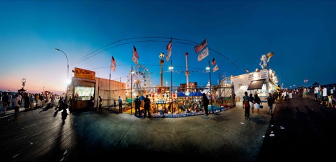 Coney Island at Dusk by Andrew Brooks