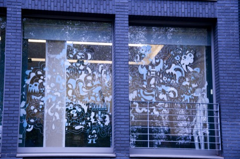 Jon Burgerman's window