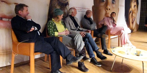 A discussion at the conference