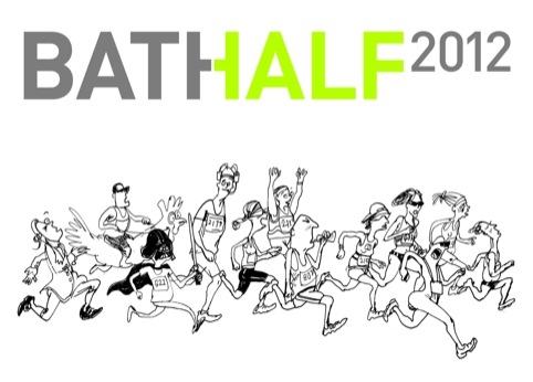 The 2012 Bath Half Marathon, with illustrations by Simon Spilsbury