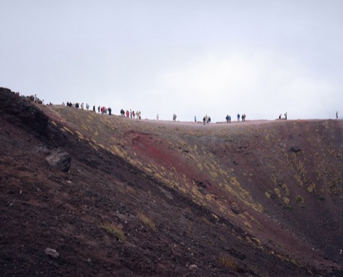 On Mount Etna, Sicily, Wim Wenders courtesy of Haunch of Venison