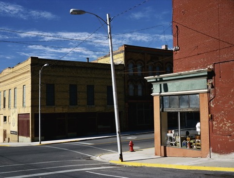 Street Corner, Butte Montana. Wim Wenders courtesy of Haunch of Venison.