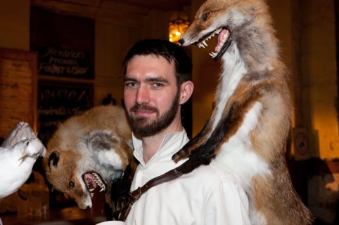 Dan Hillier asked guests to come with the dress code 'Victorian disguise'