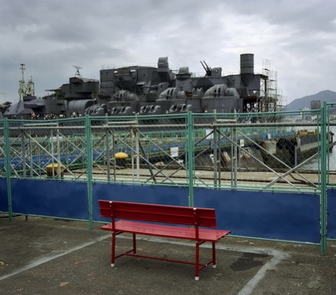 The Red Bench, Onomichi. Wim Wenders courtesy of Haunch of Venison