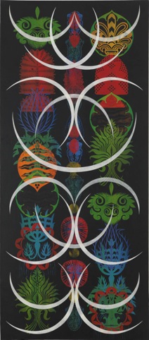 Crescent Totem by Philip Taaffe