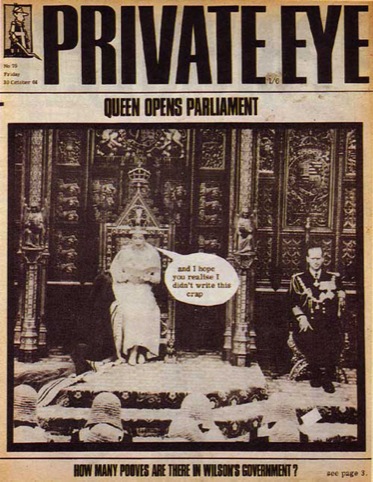 Private Eye front cover, No.75, 30 October 1964