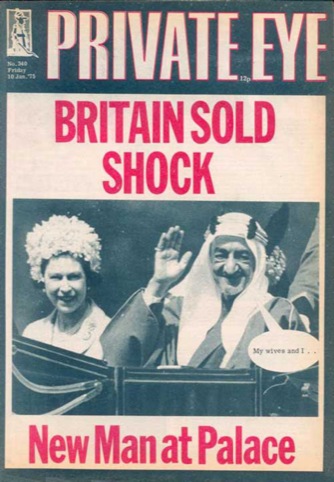 Private Eye front cover, No.340, 10 January 1975