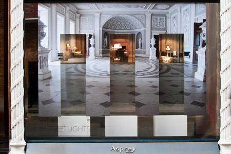 Maisie Broadhead and Max Warren’s display for Asprey 