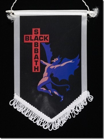 A black Sabbath banner