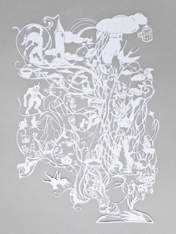 Damian O'Hara's papercut for the festival