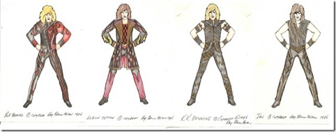 A range of leather costumes