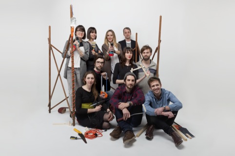 Sam Baron with Fabrica students in Milan