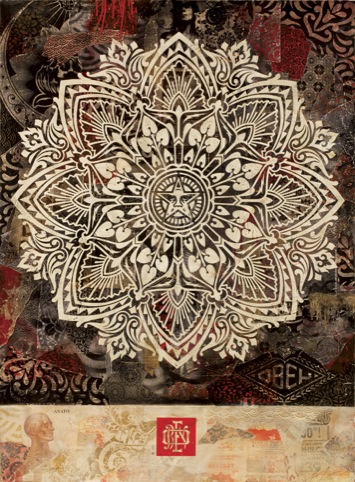 Mandala Ornament 2 (Dark) by Shepard Fairey