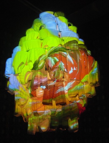 Massachusetts Chandelier, 2010 Video installation by Pipilotti Rist Installation view at Luhring Augustine, New York