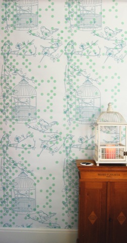 Contemporary Lab,  Dotty Bird wallpaper