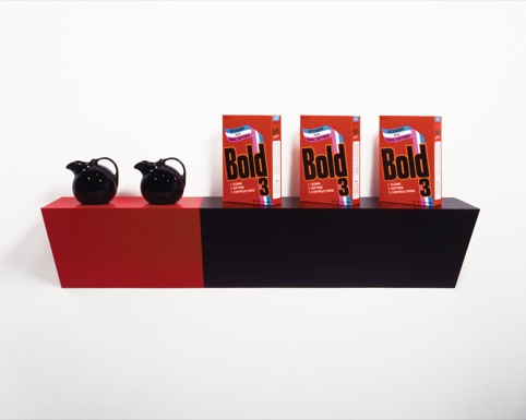 Haim Steinbach, supremely black, 1985