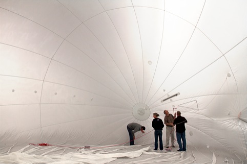 Heather and Ivan Morison ‘Sleepers Awake’: showing construction of ‘Night Sun’