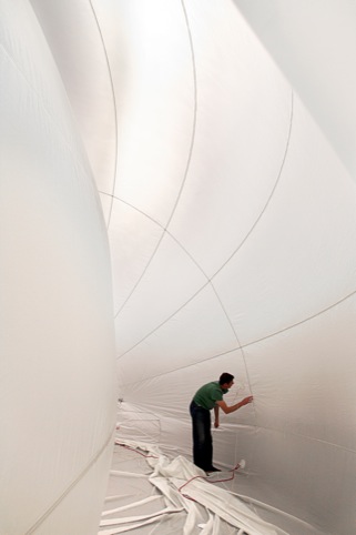 Heather and Ivan Morison ‘Sleepers Awake’: showing construction of ‘Night Sun’