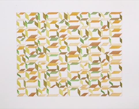 Jacqueline Poncelet, from the 'Bryn Ogwyr' series, gouache on cartridge paper (2011)