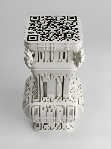 Babel Vessel ,1 Michael Eden 2010, Nylon with Mineral Coating 