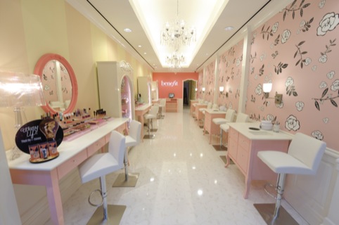 Benefit Boutique in  Soho, New York, which features similar interiors to the forthcoming Norwich concession