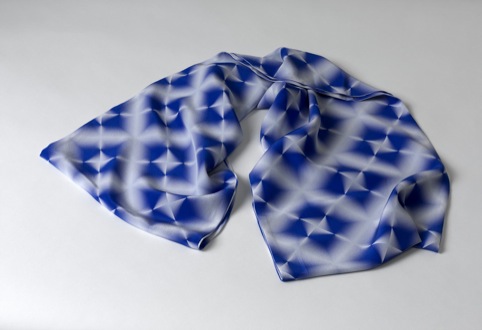 Digital Shibori, Melanie Bowles 2010, Silk Organza   