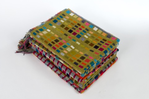 Holly Berry Handwoven Cashmere Blankets  Wraps