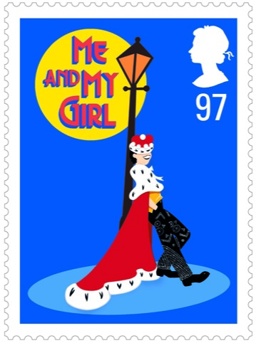 Me and My Girl stamp from the Musicals range, designed by Webb and Webb