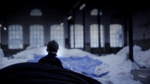 Frame from Les Funerailles de la Baleine. Claudia Losi, 2010