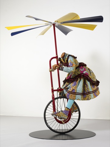 Girl on Flying Machine Mannequin, Yinka Shonibare, 2008