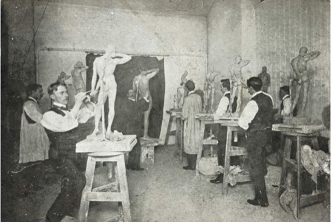 Goldsmiths students circa 1900