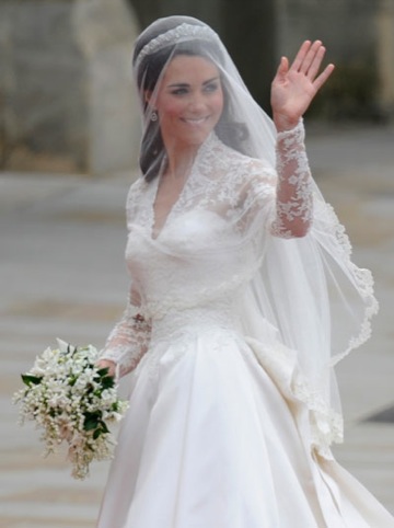 The Duchess of Cambridge's wedding dress, by Sarah Burton