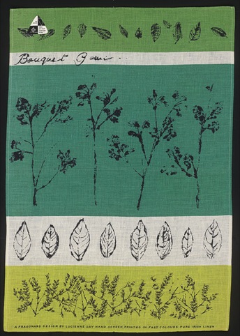 Bouquet Garni tea-towel by Lucienne Day