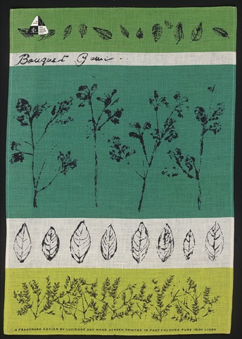 Bouquet Garni tea-towel by Lucienne Day