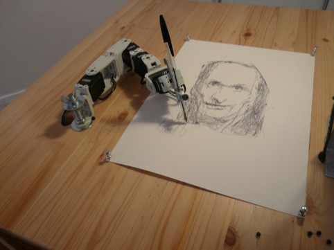 Patrick Tresset drawing robot 1