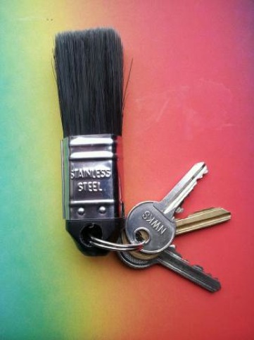 brush keyring