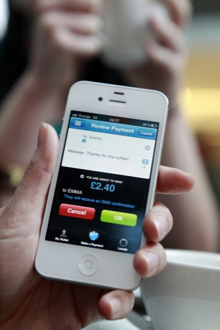 Payment notification will come from an SMS sent by Barclays