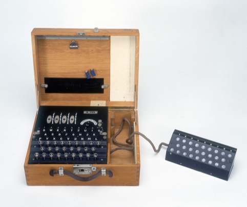 Four rotor Enigma cypher machine credit (Science Society Picture Library)