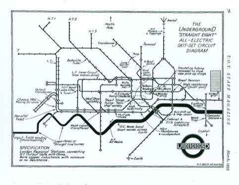  H C Becks spoof map diagram