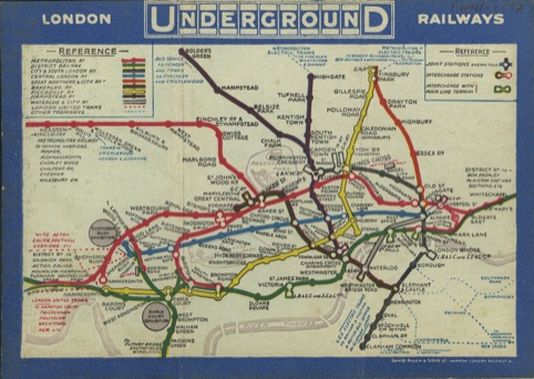 Pocket Underground map 1913.