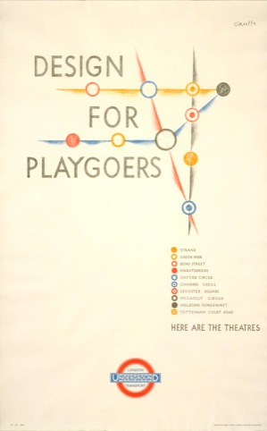 Poster Design For Playgoers by O'Keeffe 1935