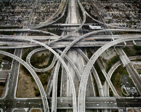 Edward Burtynsky Highway #1, Intersection 105 and 110, Los Angeles, California, USA 2003