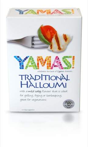 Yamas Halloumi packaging