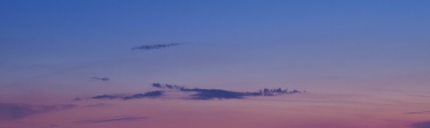 Manhattan evening skyline 